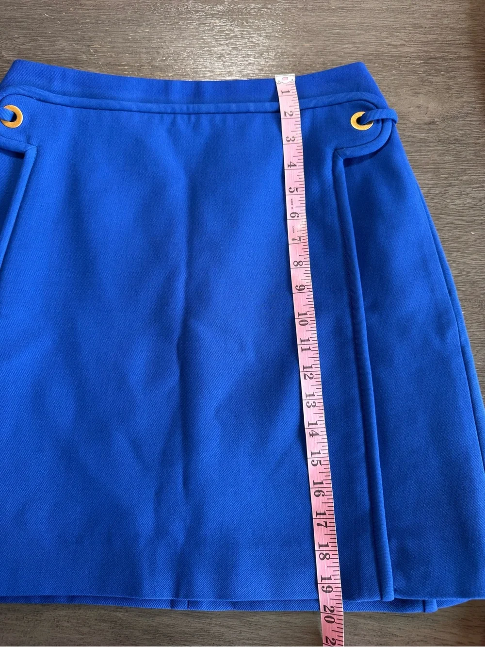Tory Burch Jane Blue Dahlia A Line Mini Skirt 6